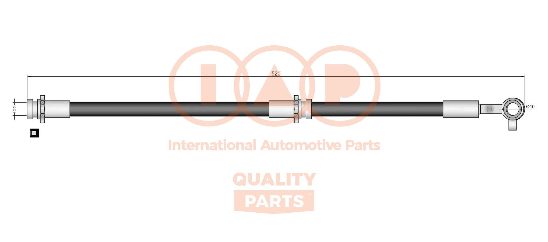 Great value for money - IAP QUALITY PARTS Brake hose 708-13101