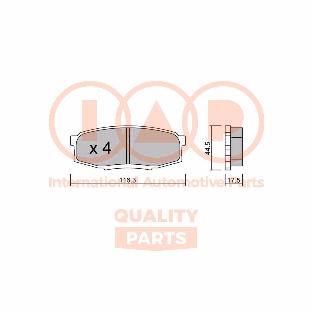 Great value for money - IAP QUALITY PARTS Brake hose 708-16020