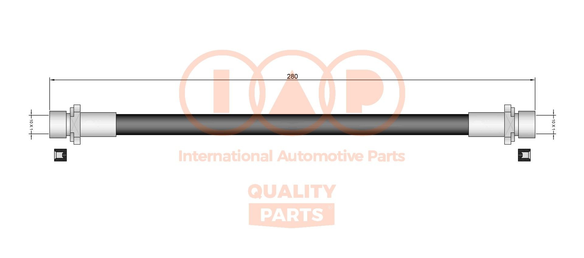 Great value for money - IAP QUALITY PARTS Brake hose 708-17153