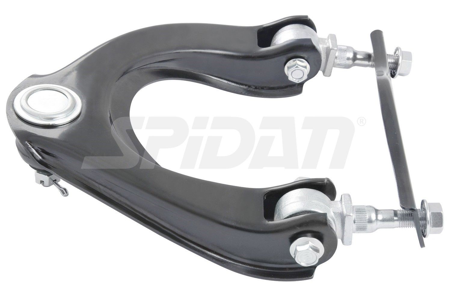 SPIDAN CHASSIS PARTS Upper, Front Axle Left, Control Arm, Sheet Steel, Cone Size: 12,9 mm, Push Rod Cone Size: 12,9mm Control arm 44552 buy