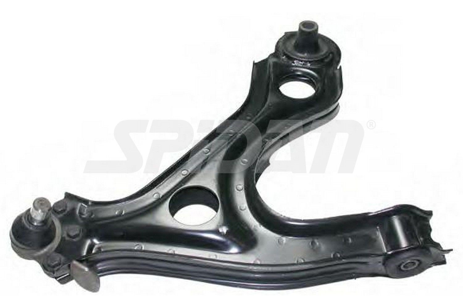 SPIDAN CHASSIS PARTS 45828 Suspension arm Front Axle Left, Control Arm, Steel, Cone Size: 18 mm, Push Rod