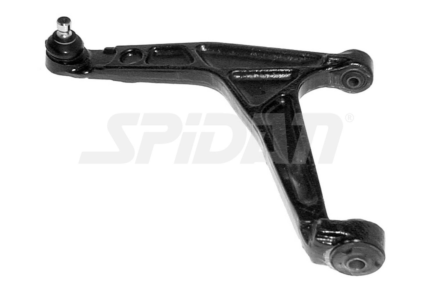 SPIDAN CHASSIS PARTS 46700 Suspension arm Lower, Front Axle Left, Control Arm, Cast Iron, Cone Size: 16 mm, Push Rod