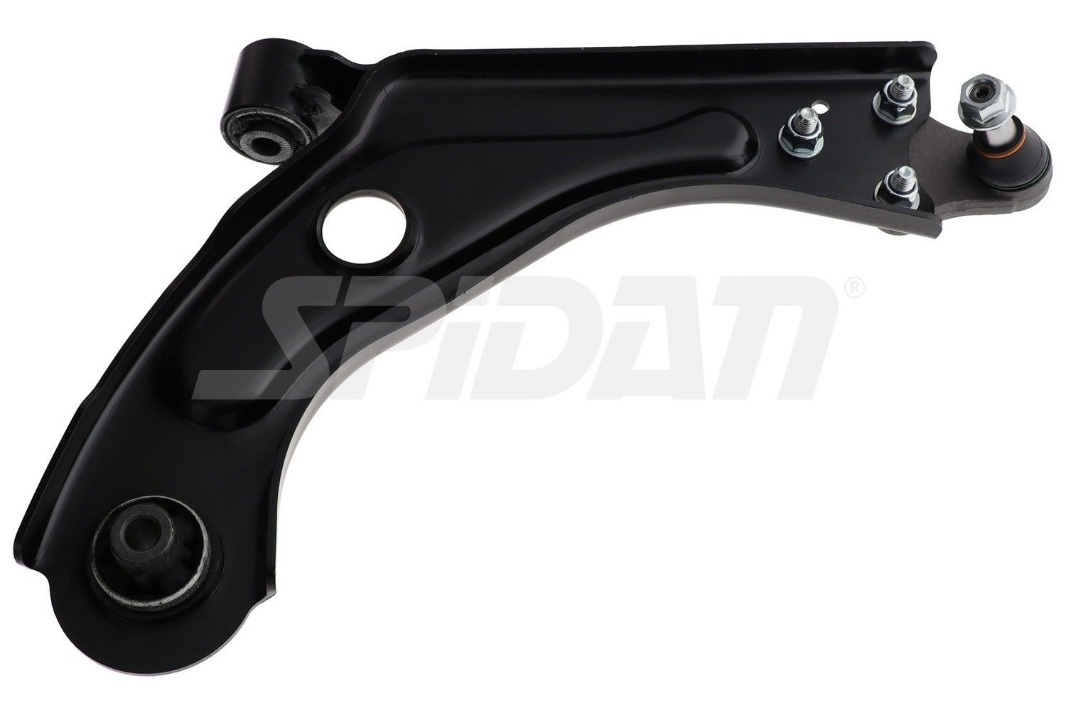 Trailing arm SPIDAN CHASSIS PARTS Front Axle Right, Control Arm, Sheet Steel, Cone Size: 16,5 mm, Push Rod - 58328
