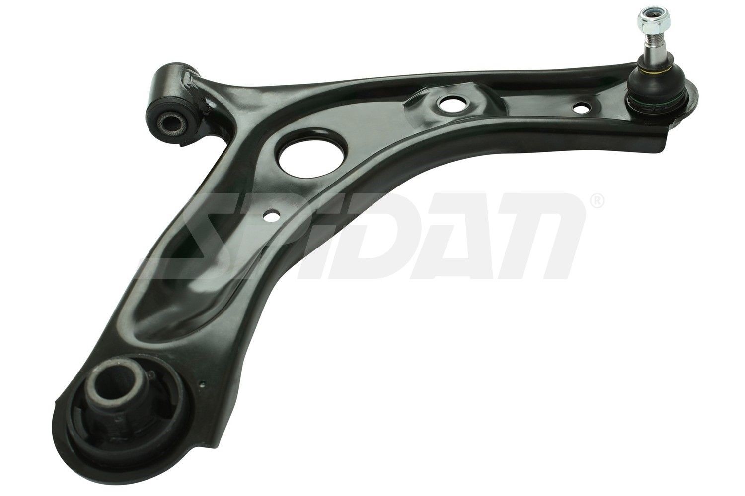Control arm SPIDAN CHASSIS PARTS Lower, Front Axle Right, Control Arm, Sheet Steel, Cone Size: 13,5 mm, Push Rod - 59017