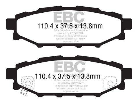 EBC Brakes DP1584 Brake pad set TOYOTA experience and price