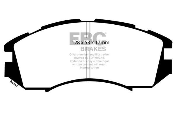 EBC Brakes Front Axle Width: 53mm, Thickness: 17mm Brake pads DP2819 buy