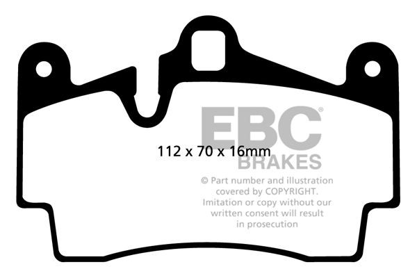 DP41474R EBC Brakes Brake pad set VW Rear Axle