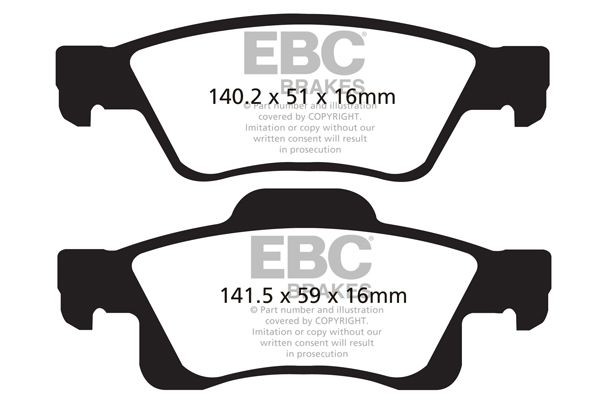EBC Brakes DP41872R Brake pad set DODGE experience and price