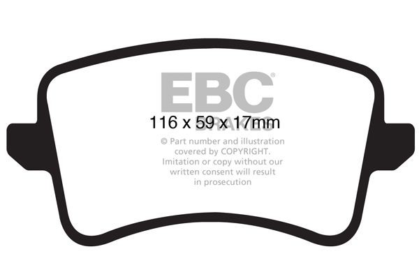 Audi A4 Disk pads 14712641 EBC Brakes DP41988R online buy