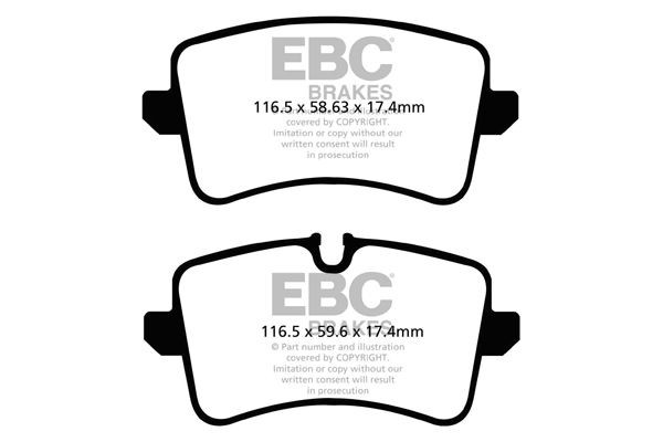 EBC Brakes DP42082R Brake pad set PORSCHE experience and price