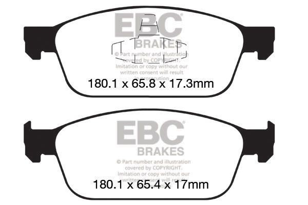 EBC Brakes DP42145R Brake pad set BV6Z-2001-C