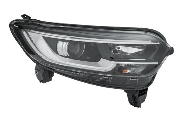 HELLA 1LL 011 770-181 Headlight Right, PY21W, LED, H7/H7, LED, Halogen, with low beam, with position light, with high beam, with daytime running light (LED), with indicator, for left-hand traffic, without LED control unit for daytime running-/position ligh, with motor for headlamp levelling, with bulbs