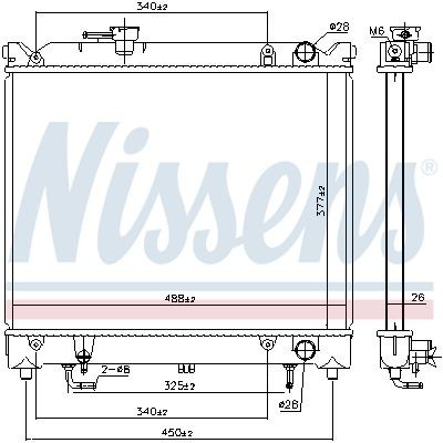 OEM-quality NISSENS 606692 Engine radiator