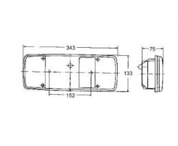 PROPLAST Lens, combination rearlight 40204113 for VW TRANSPORTER, LT