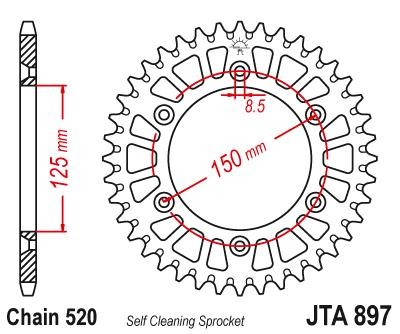 JTSPROCKETS Chain Sprocket JTA897.52