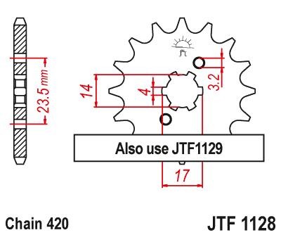 Kettenritzel JTSPROCKETS JTF1128.11