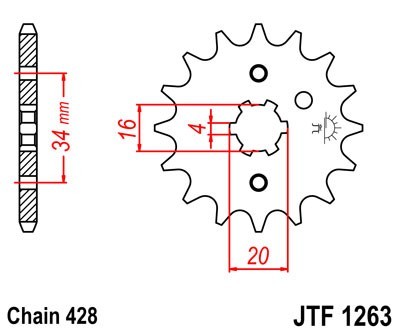 Kettenritzel JTSPROCKETS JTF1263.15