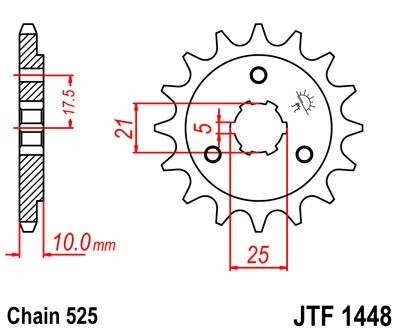 Kettenritzel JTSPROCKETS JTF1448.15