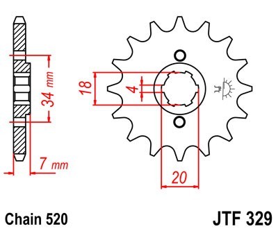 Kettenritzel JTSPROCKETS JTF329.13