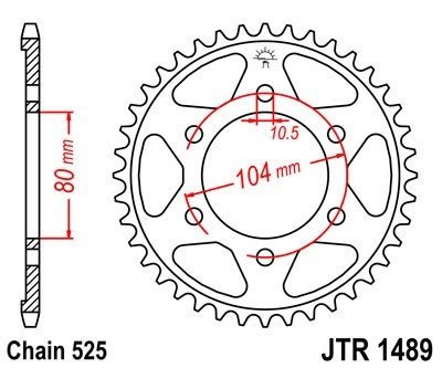 JTSPROCKETS Chain Sprocket JTR1489.42