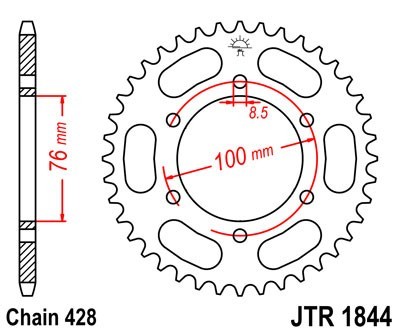JTSPROCKETS Chain Sprocket JTR1844.48