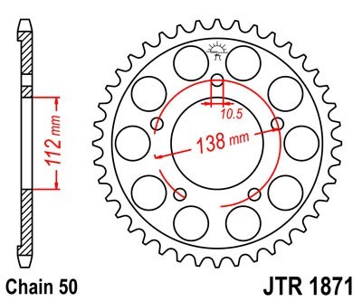JTSPROCKETS Chain Sprocket JTR1871.48