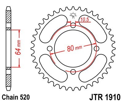 JTSPROCKETS Chain Sprocket JTR1910.32