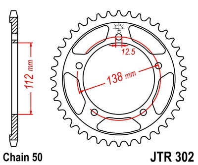 JTSPROCKETS Chain Sprocket JTR302.39