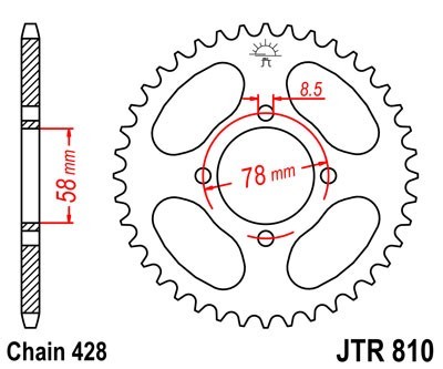JTSPROCKETS Chain Sprocket JTR810.48