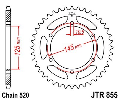 JTSPROCKETS Chain Sprocket JTR855.46