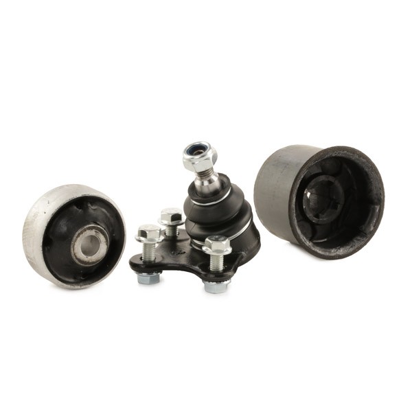 RIDEX 772S0059 Suspension repair kit Front Axle Right, Lower, with fastening material, with ball joint, with rubber mount