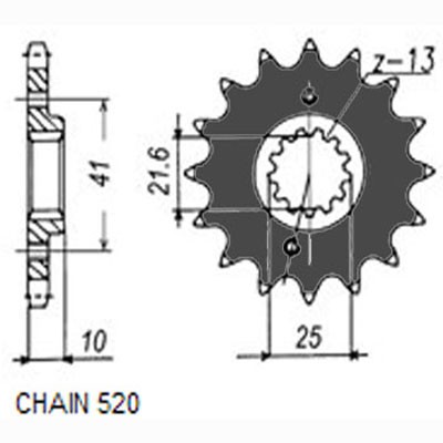 Chain Pinion 387-15 at a discount — buy now!
