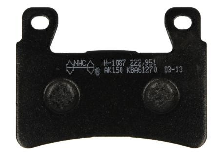 NHC Front Height: 55.1mm, Thickness: 9.0mm Brake pads H1087-AK150 buy