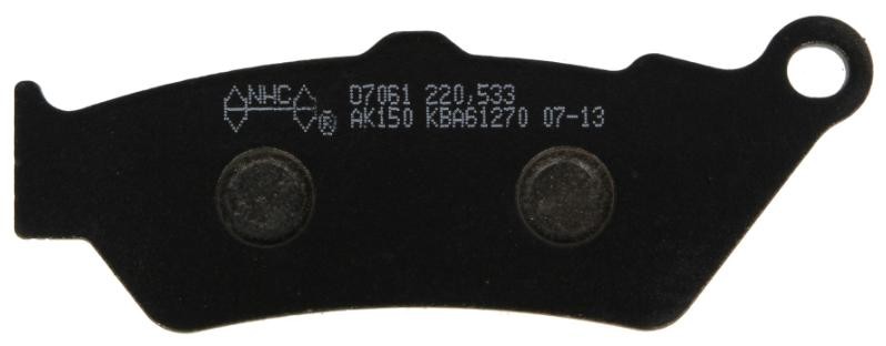 NHC O7061-AK150 Brake pad set 60013030000