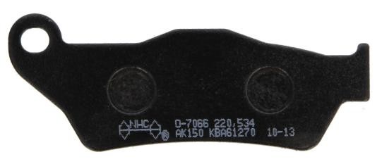 NHC Rear Axle Height: 37.0mm, Thickness 1: 8.6mm, Thickness 2: 10.1mm Brake pads O7066-AK150 buy