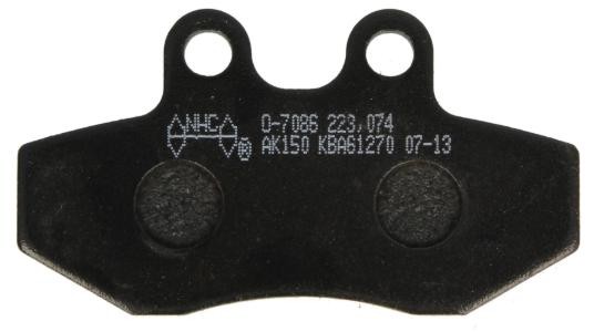 NHC O7086-AK150 Brake pad set 651253