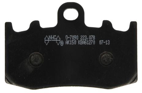 NHC O7090-AK150 Brake pad set 34117683064