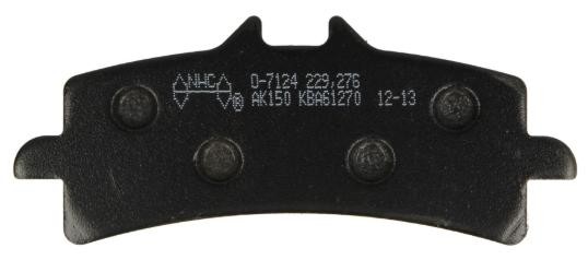 NHC O7124-AK150 Brake pad set Front
