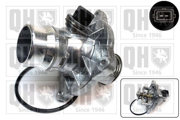 QUINTON HAZELL QTH507K Engine thermostat Opening Temperature: 105°C, with gaskets/seals, Aluminium