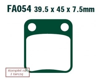 EBC Brakes Height: 45mm, Thickness: 7.5mm Brake pads FA054R buy