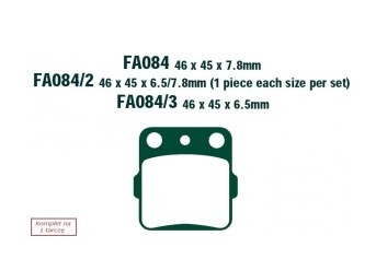 EBC Brakes Height: 45mm, Thickness: 7.8mm Brake pads FA084R buy
