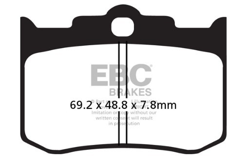 EBC Brakes Height: 48.8mm, Thickness: 7.8mm Brake pads FA216/3 buy