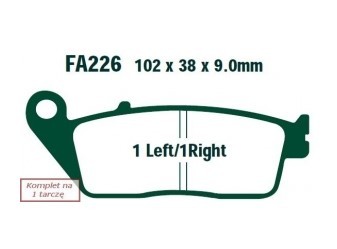 FA226HH EBC Brakes Brake pad set - buy online