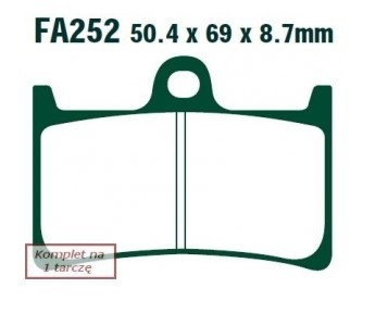 Plaquettes de frein FA252 pas cher — achetez maintenant !