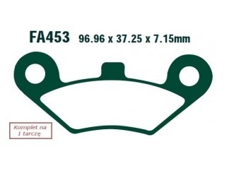 EBC Brakes FA453R Brake pad set