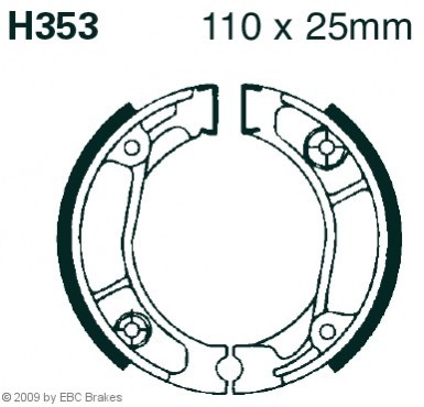 Bremsbackensatz EBC Brakes H353 HERO HF Teile online kaufen