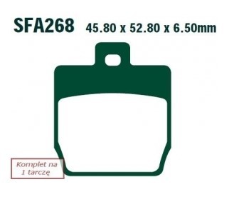 EBC Brakes Height: 52.8mm, Thickness: 6.5mm Brake pads SFA268 buy