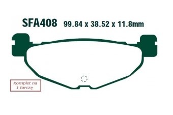 EBC Brakes SFA408 Brake pad set