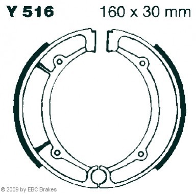 Y516 EBC Brakes Drum brake pads buy cheap