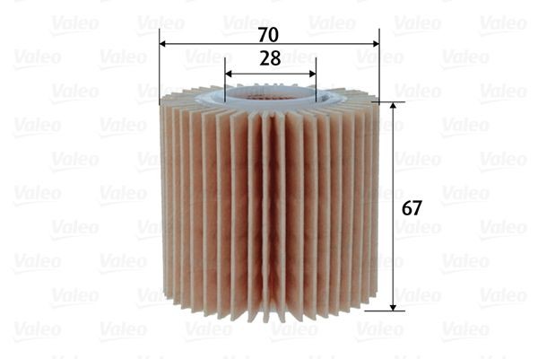 VALEO Filter Insert Inner Diameter 2: 28mm, Ø: 70mm, Height: 67mm Oil filters 586606 buy